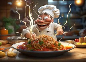 豹漫画手绘（如何画美食可以动）