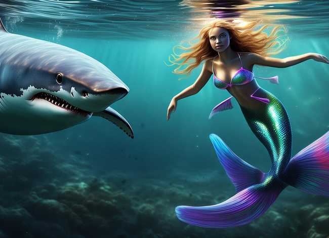 美人鱼大鲨鱼的故事；世界上正的有美人鱼么(要有相关数据)