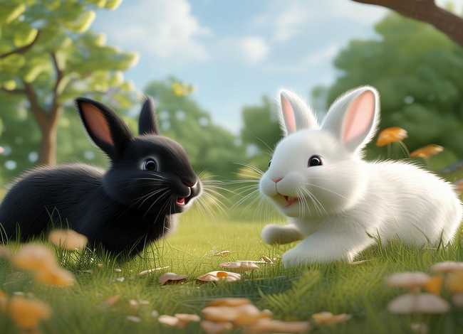 小黑兔和小白兔的故事、小白兔和小黑兔的笑话故事是什么 小黑兔和小白兔的故事、小白兔和小黑兔的笑话故事是什么