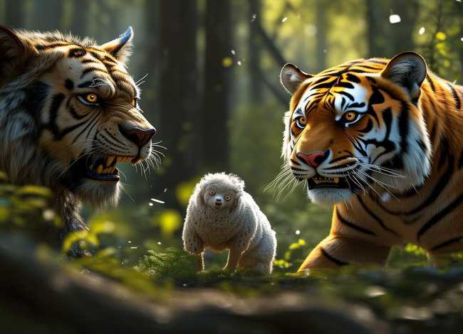 狼和羊的故事视频；老虎、狼和羊的故事