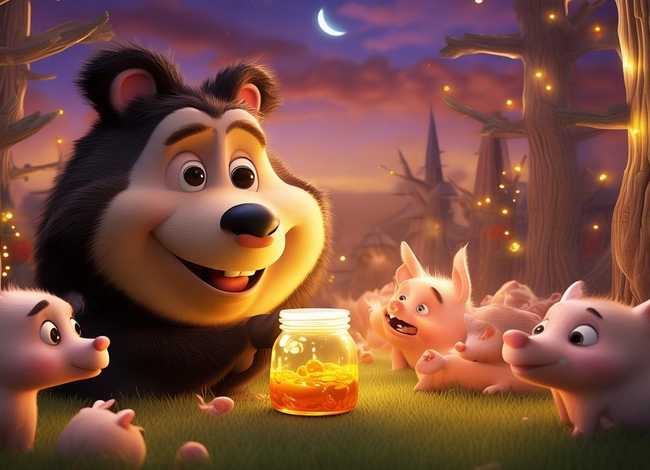 大灰狼小猪的儿童故事(大灰狼吃蜜糖 儿童睡前故事 讲童话小故事) 大灰狼小猪的儿童故事(大灰狼吃蜜糖 儿童睡前故事 讲童话小故事)