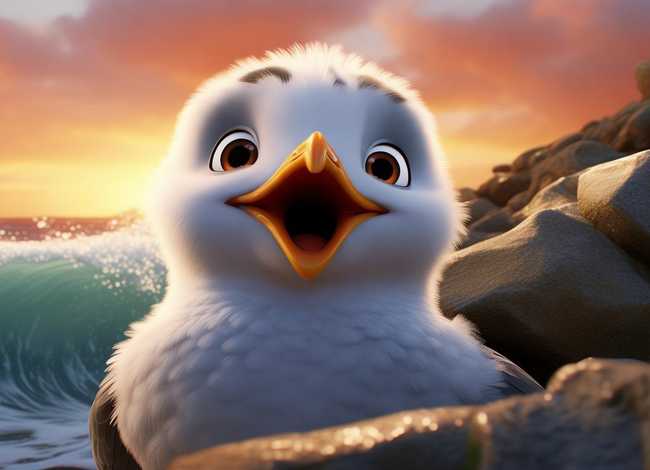 皮克斯动画小短片，奥斯卡最佳动画短片《鹬》