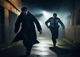 警察抓小偷的故事文字版；求翻译!!!