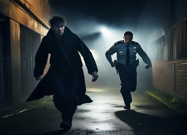 警察抓小偷的故事文字版；求翻译!!!