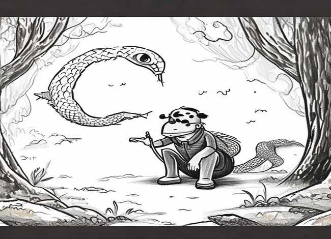 画蛇添足的寓言故事图片大全；画蛇添足寓言故事