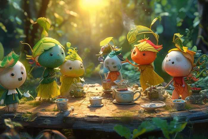 儿童故事茶叶的聚会；茶叶的聚会故事视频