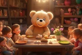 儿童睡前故事小熊请客，幼儿睡前故事小熊请客