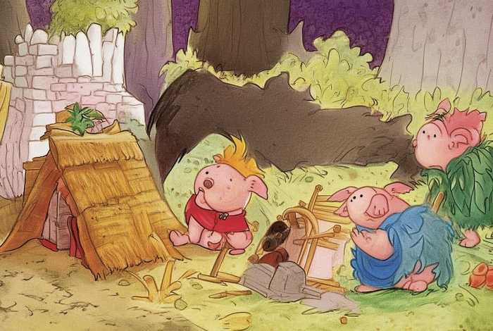 儿童数学故事三只小猪；数学小故事三只小猪