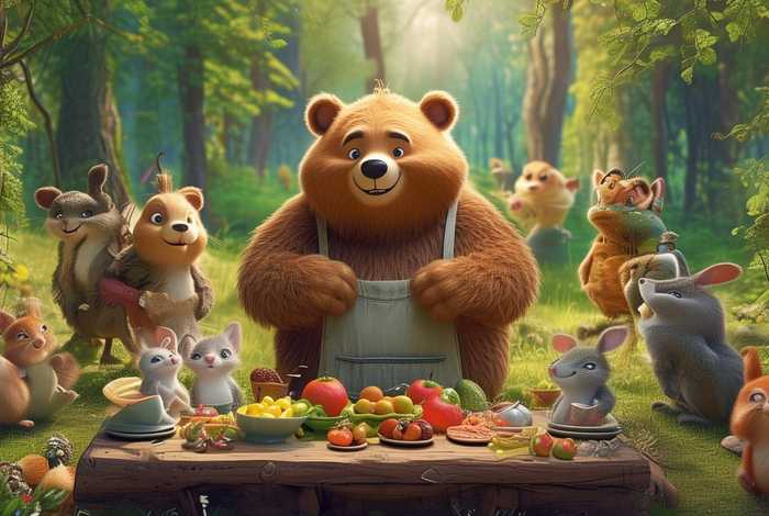 《熊妈妈请客》故事，《熊妈妈请客》故事内容