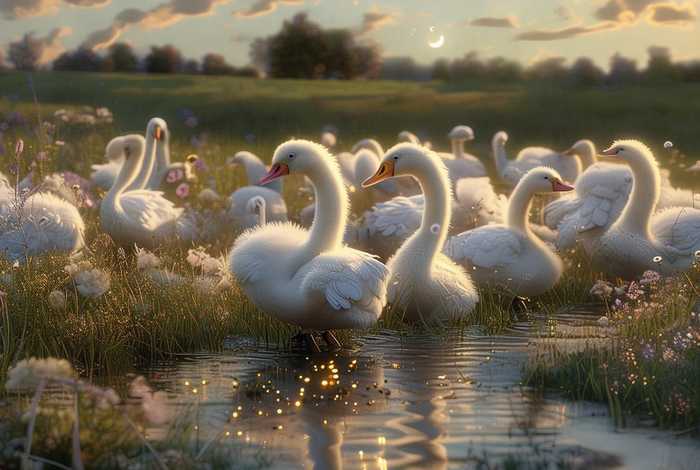 儿童故事野天鹅 野天鹅故事,视频