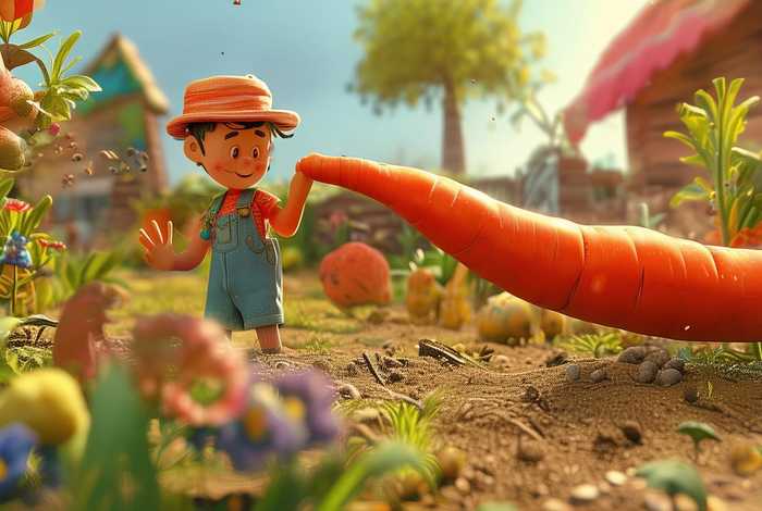 儿童故事拔萝卜照片 - 趣味儿童故事《拔萝卜》图片 儿童故事拔萝卜照片 - 趣味儿童故事《拔萝卜》图片