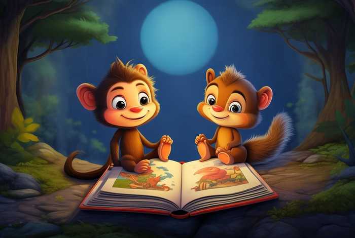 儿童睡前故事猴子和松鼠、睡前故事 - 第73集 猴子和松鼠