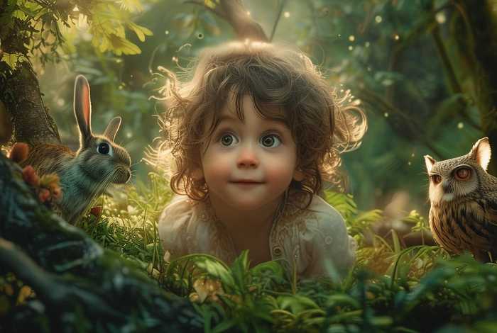 儿童小故事照片（小孩故事照片）