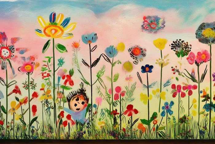 儿童花朵绘画图片 儿童花朵绘画图片简单