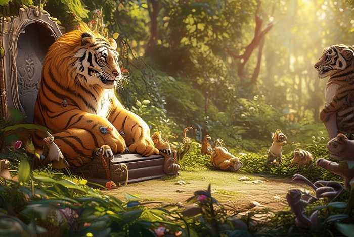 儿童故事老虎大王 老虎大王开会故事