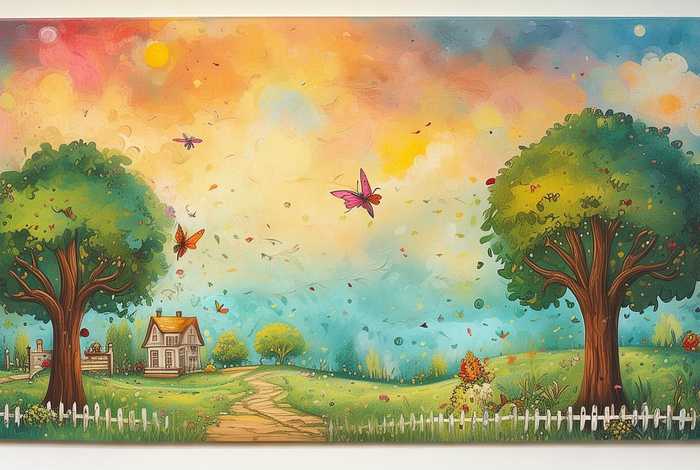 儿童故事竖版背景素材 - 幼儿故事背景视频