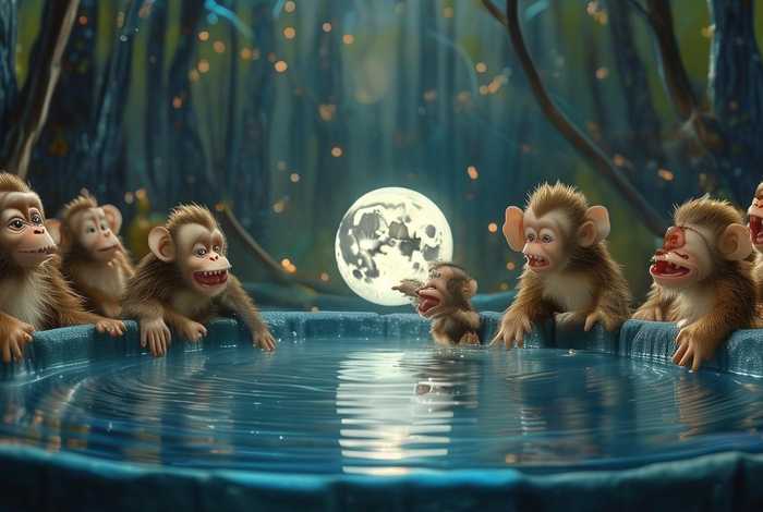 儿童故事大全经典猴子捞月（幼儿故事大全猴子捞月亮）