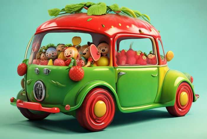 儿童故事水果汽车；水果车幼儿故事