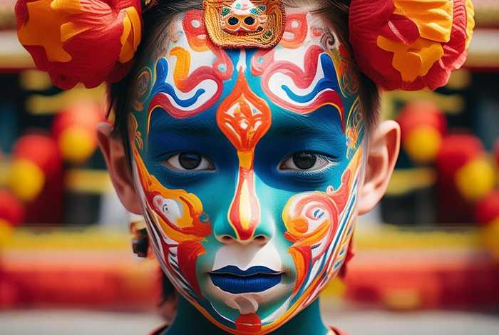 儿童脸谱作品 - 儿童脸谱作品简介