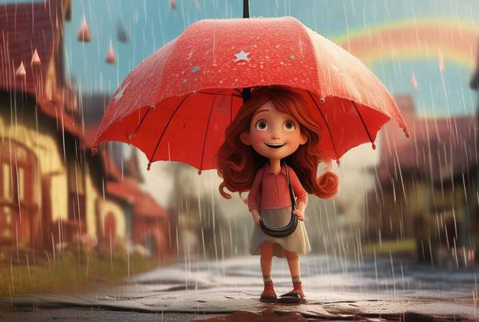 儿童故事红雨伞 红雨伞绘本故事 儿童故事红雨伞 红雨伞绘本故事