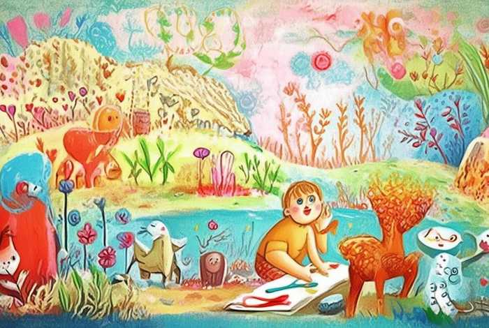 儿童故事书画、幼儿绘画故事书画