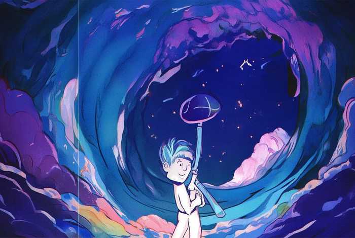 儿童故事盘古开天地简约 - 少儿故事盘古开天地