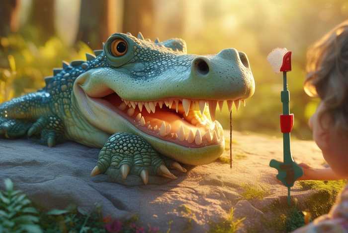 儿童睡前故事鳄鱼拔牙；幼儿故事鳄鱼拔牙