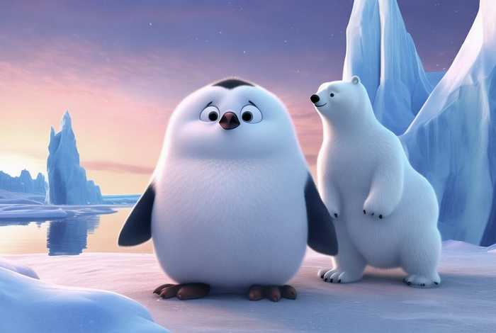 儿童故事小企鹅和北极冰原的奇遇、小企鹅和北极熊的故事什么寓意