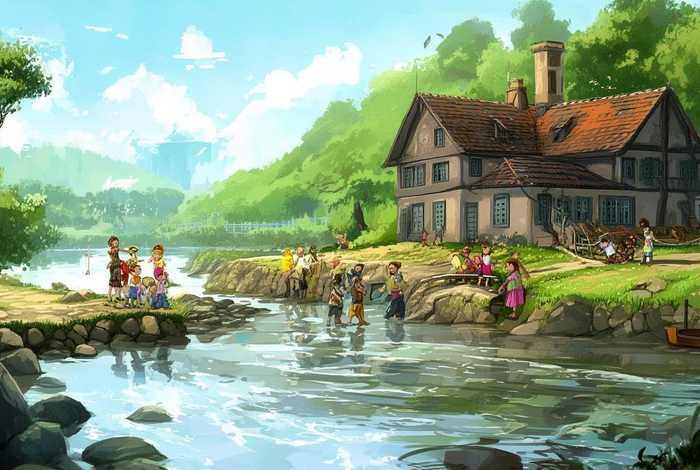 儿童河边故事 小河边幼儿园故事