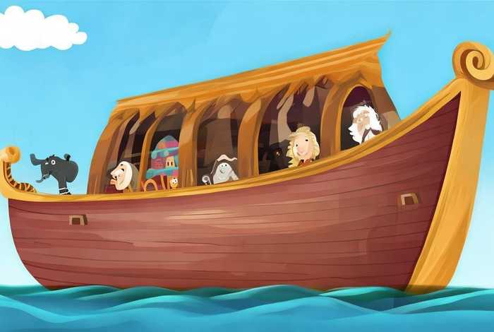 《诺亚方舟》的故事儿童版、诺亚方舟的故事简洁版