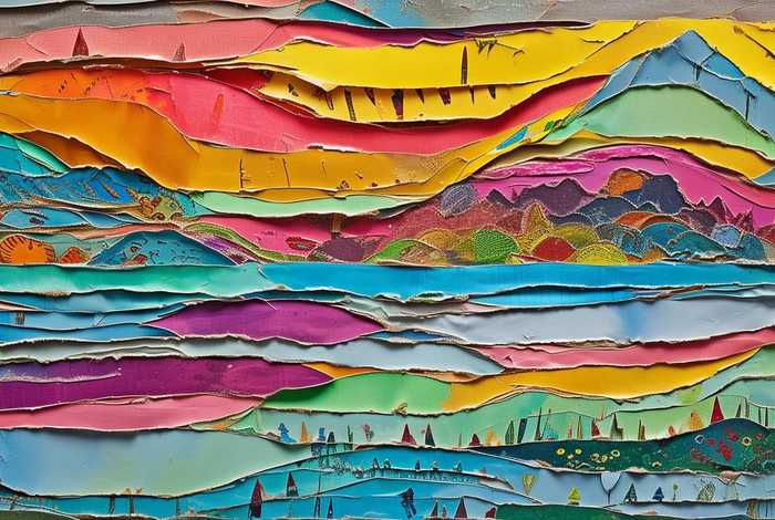 儿童撕画、儿童撕画制作