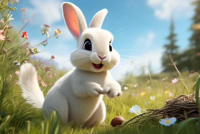 儿童故事机智的小兔;幼儿故事机智的小白兔 儿童故事机智的小兔;幼儿故事机智的小白兔