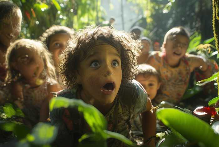 儿童探险丛林 丛林探险 儿童 儿童探险丛林 丛林探险 儿童