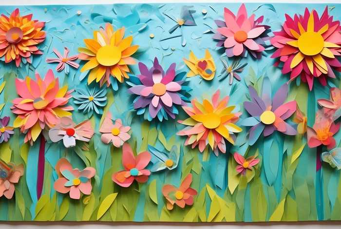 儿童撕纸手工粘贴画、儿童撕纸贴画手工花朵 儿童撕纸手工粘贴画、儿童撕纸贴画手工花朵