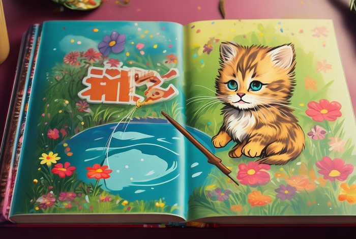 儿童故事书小猫钓鱼精装；幼儿经典故事-小猫钓鱼书籍