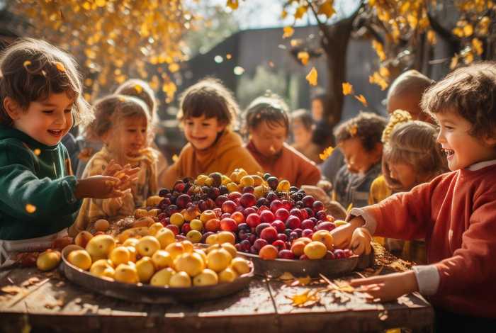 儿童故事秋天的果子 - 幼儿园课程故事秋天的果实