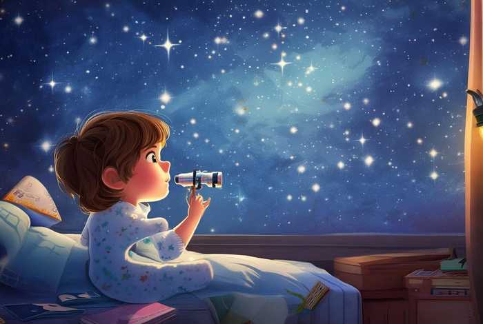 儿童睡前故事看星星，幼儿睡前故事小星星