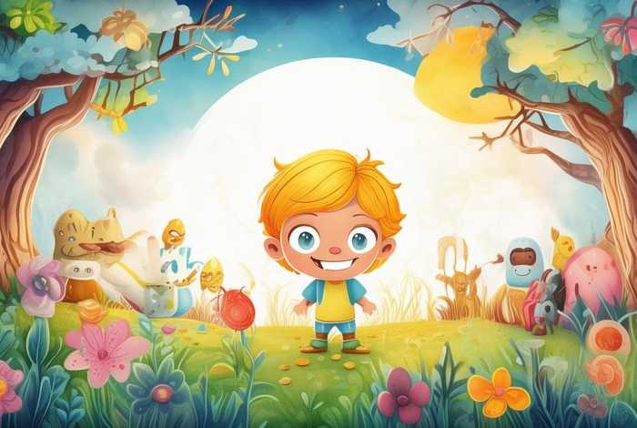 儿童故事主题配图（儿童故事图片配图）
