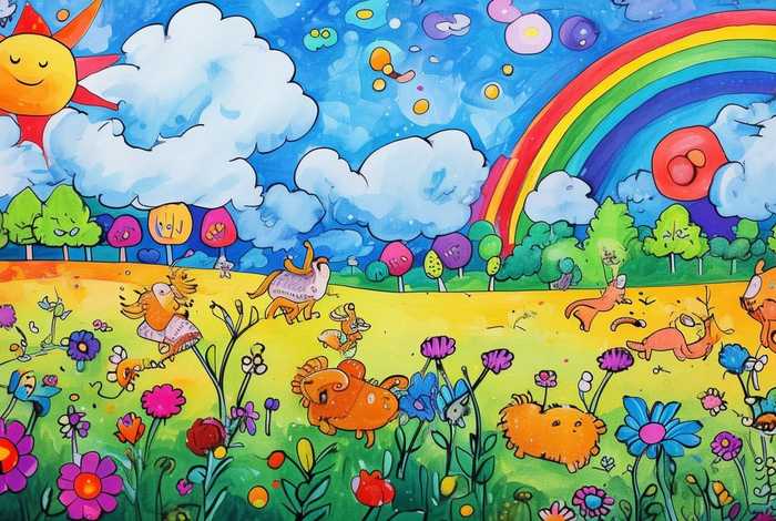 儿童创意绘画故事大全 - 幼儿创意故事绘画简笔画