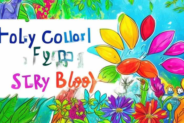 儿童故事七色花封面简单、七色花绘本故事封面