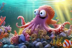 steve章鱼的故事；章鱼讲故事里面的角色