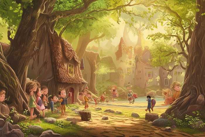 儿童故事森林小镇，幼儿故事森林里的故事