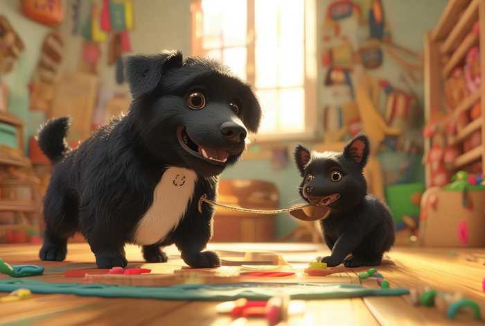 儿童故事大黑和大黄（幼儿故事大黑和小黑）