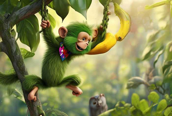 不听话的小猴子故事；不听话的小猴子故事图片