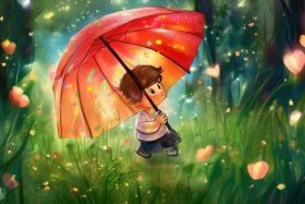 umbrella儿童故事 an umbrella故事