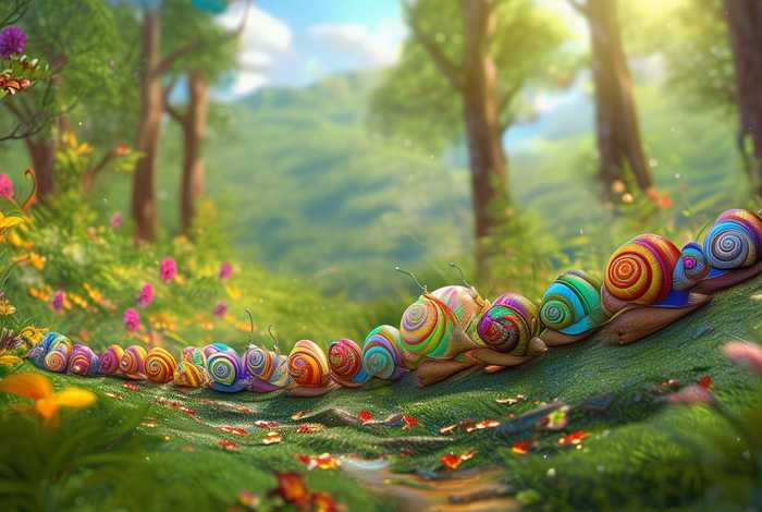 儿童故事一百只蜗牛去旅行、一百只蜗牛去旅行故事简介