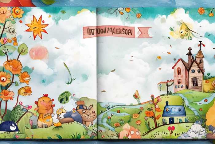 儿童故事手绘旧书网 儿童手绘故事书模板