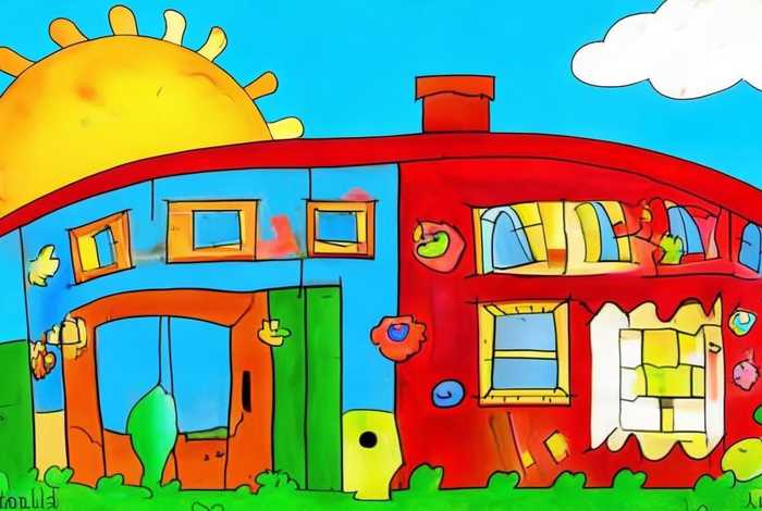 儿童画基础教程、儿童画基础教程房子