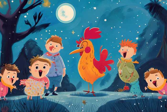 儿童故事半夜鸡叫视频；半夜鸡叫儿童动画片