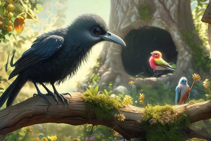 儿童故事版乌鸦 乌鸦的幼儿故事